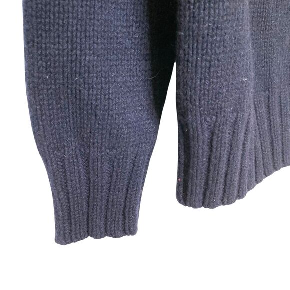 Filson XS Men’s Turtleneck Sweater Blue Geelong Lambswool Made In Scotland Thick - Picture 5 of 11